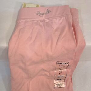 PEARL PINK LACE CUFFED CAPRI LEGGINGS SIZE LARGE (14-16) by ARIZONA